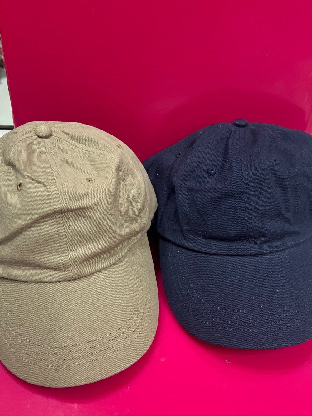 Anvil Khaki and Navy Baseball Caps (6)